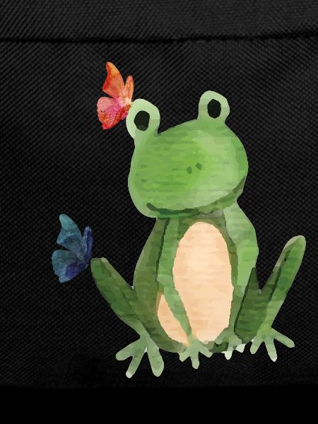 The frog and the butterflies