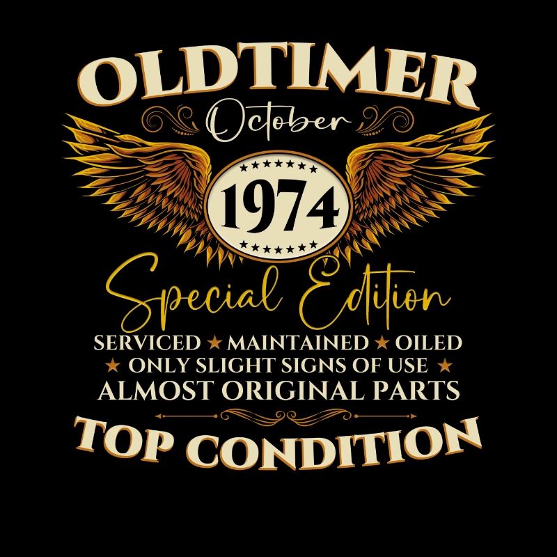 Oldtimer Octobre 1974 cadeau de 48e anniversaire