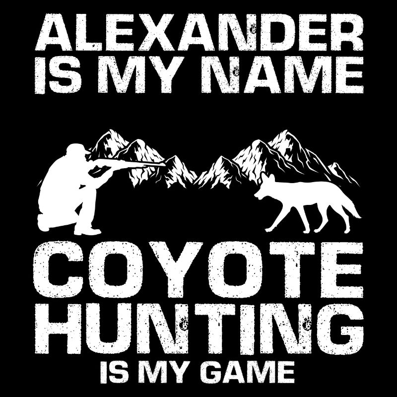 Conception de chasseur de coyote pour la chasse au coyote