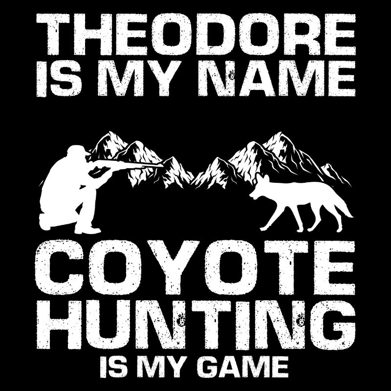 Conception de chasseur de coyote pour la chasse au coyote