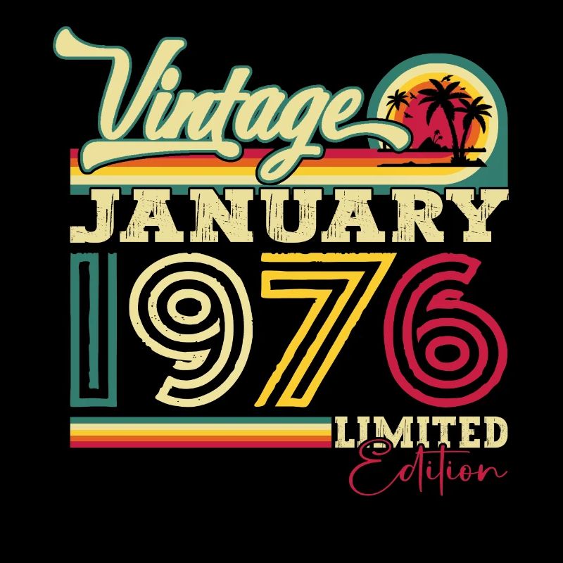 Born 1976 January 47th birthday Gift man