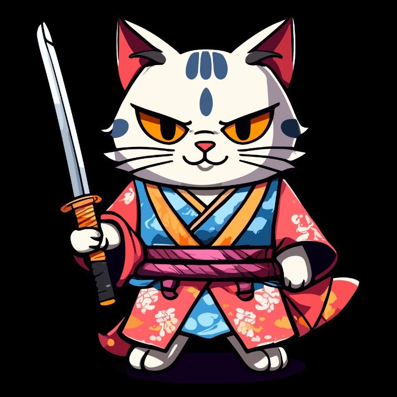 Chat samouraï #34