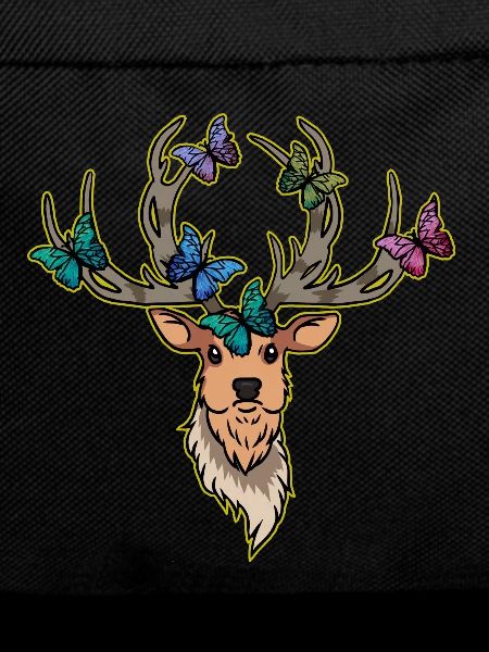 Deer Butterflies Deer Head Spring