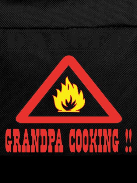 Danger grandpa cooking
