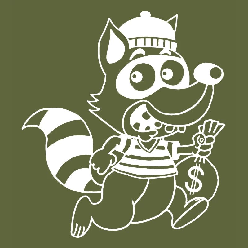 Thief Raccoon (White)
