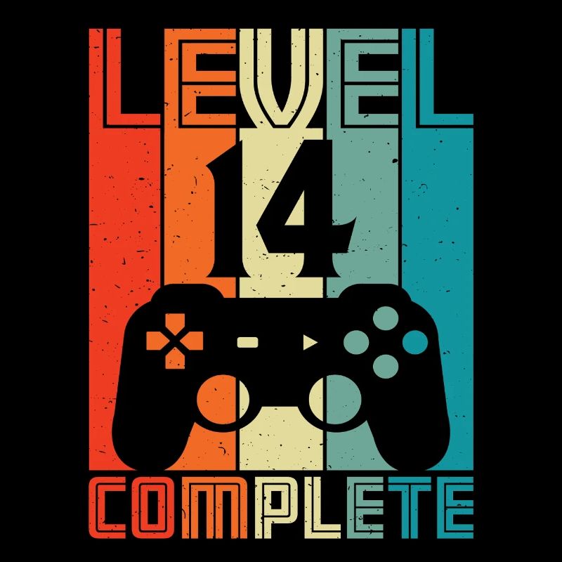 14th Birthday Gamer – 14 Years Level 14 Complete