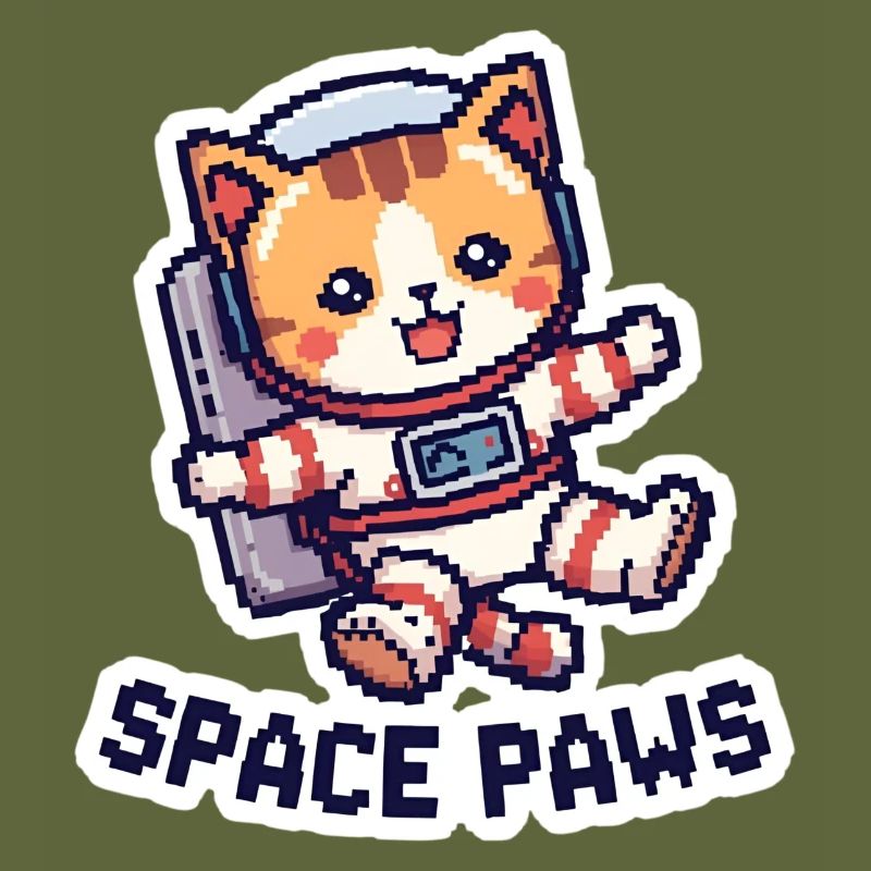 Space Paws – Pixel Cat in Space