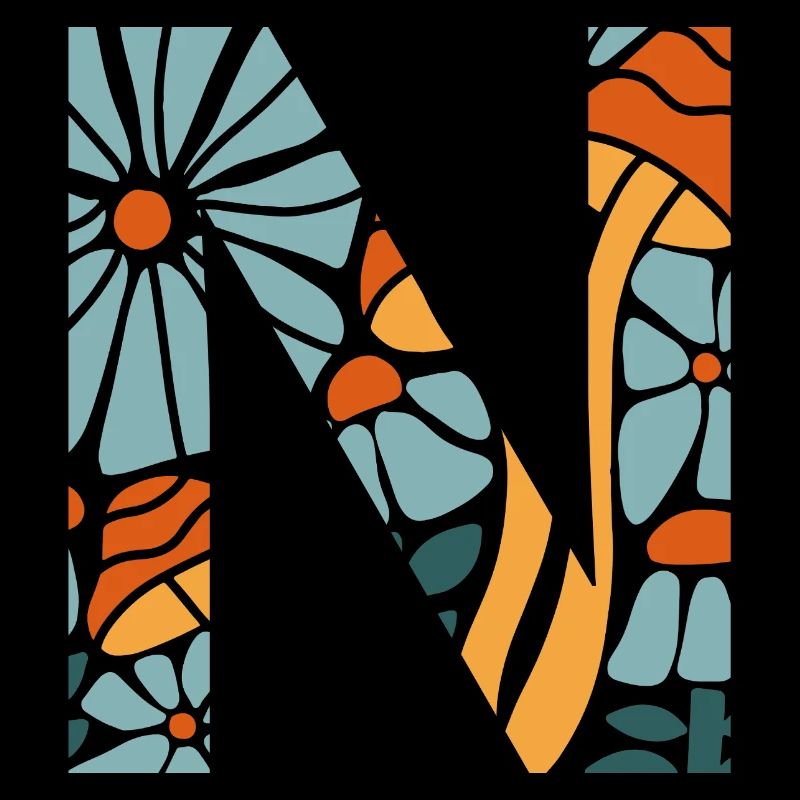Groovy Letter n Flowers Geschenkidee