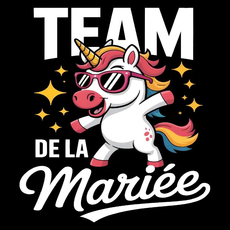Brautteam Humor Junggesellinnenabschied Einhorngeschenk