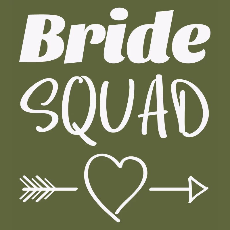 Bridal Squad Heart Arrow