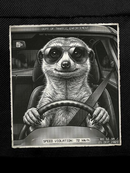 Erdmännchen Geblitzt