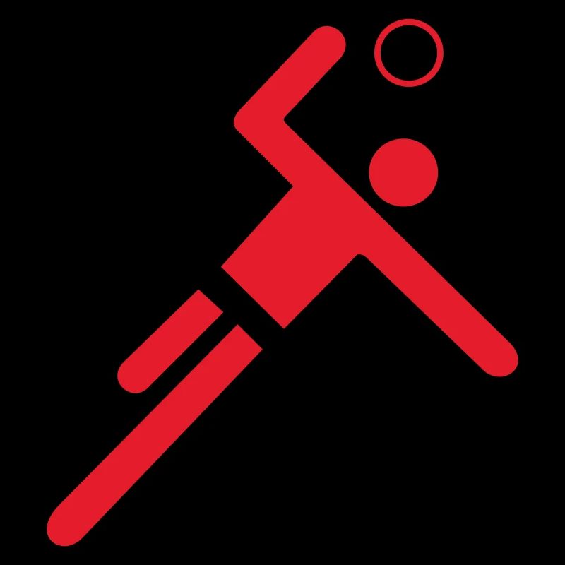 Red handball player
