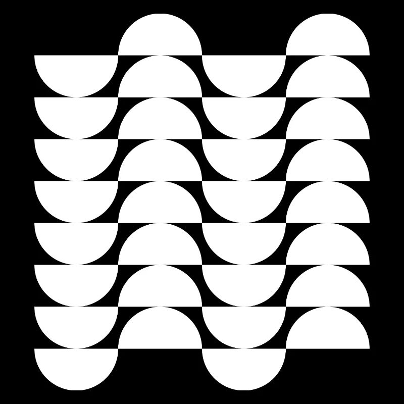 Wellengitter-Halbkreismuster