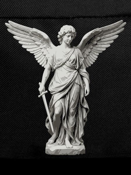 Winged Guardian Angel with Sword