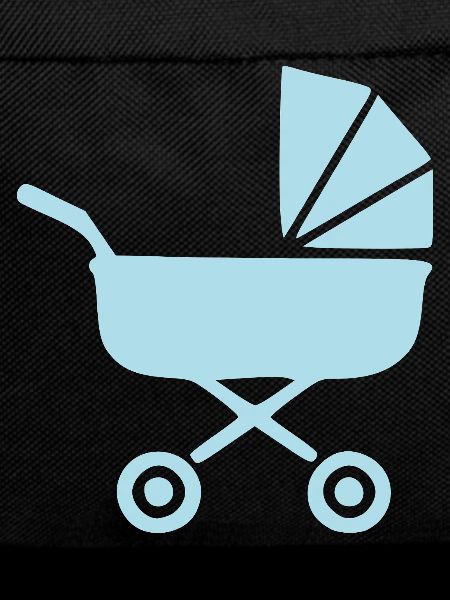 Blauer Kinderwagen Baby Geburt Geschenk 