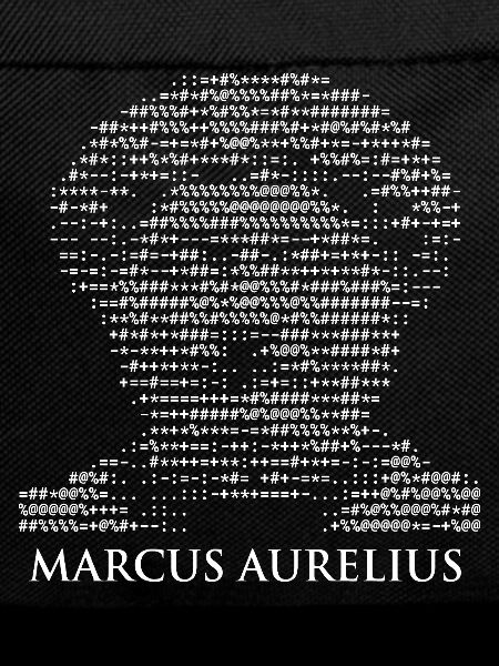 Marcus Aurelius ASCII-Kunst