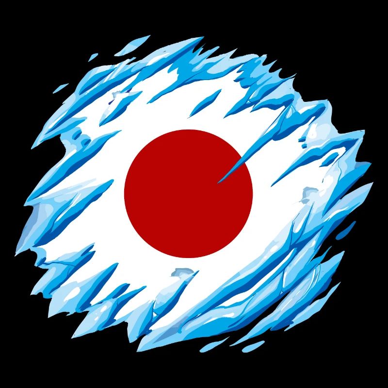 Drapeau du Japon utilisé Look Nihon drapeau japonais