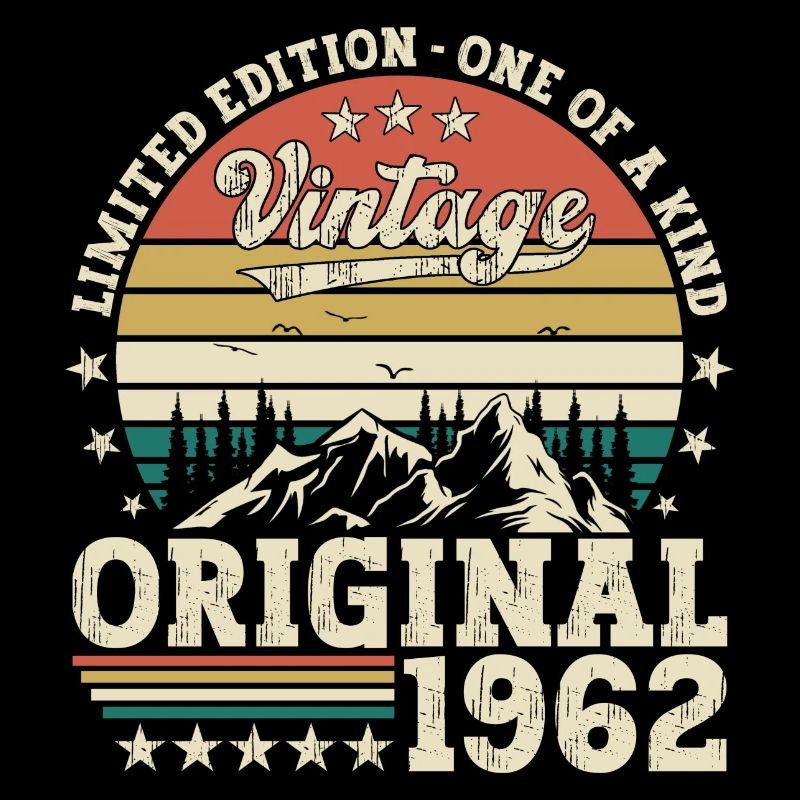 Original 1962 60. Geburtstag Geschenk Herren
