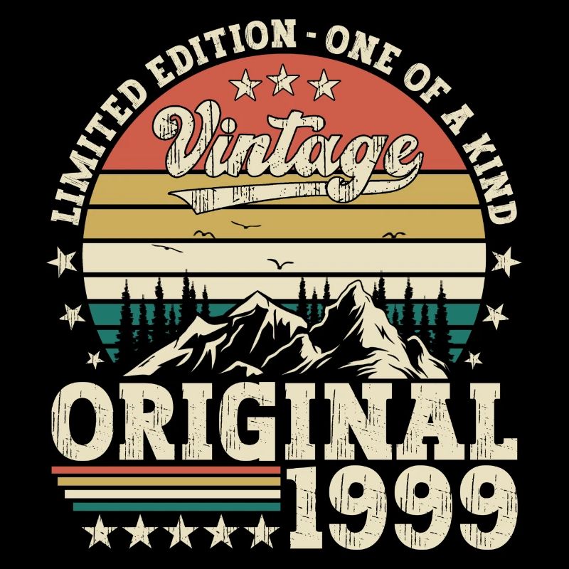 Original 1999 25. Geburtstag Geschenk Herren