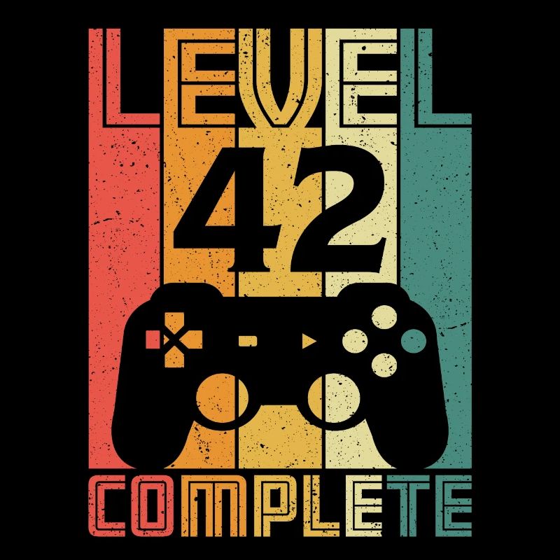 42e anniversaire Gamer Niveau 42 Complet 42 ans