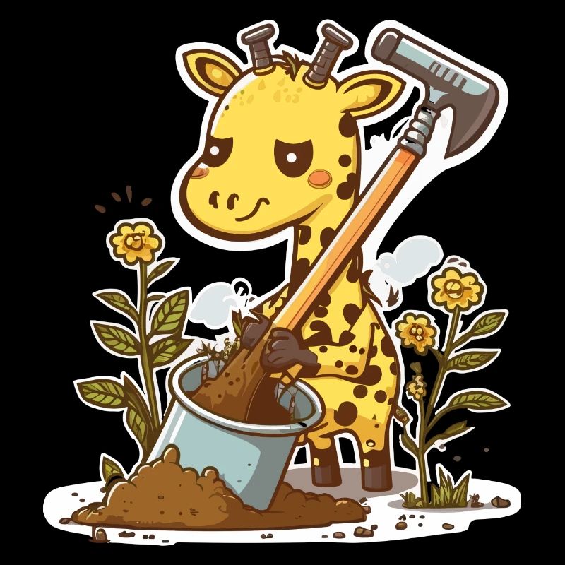 Giraffen-Gärtner