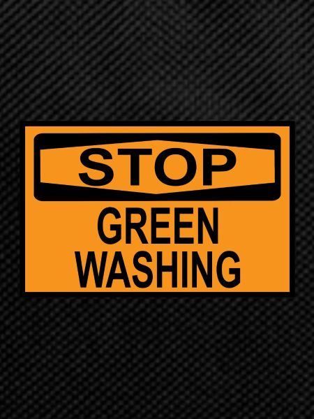Stop Greenwashing Sign