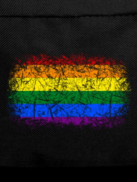 Rainbow Flag Used Look