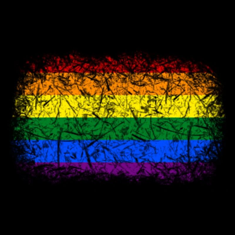 Rainbow Flag Used Look