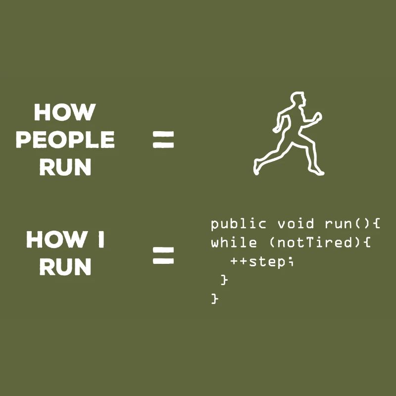 Software developer runner