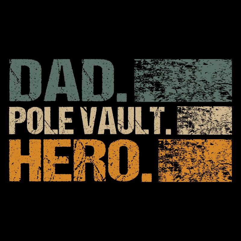 Stabhochsprung Stabhochspringer Männer Dad Spruch