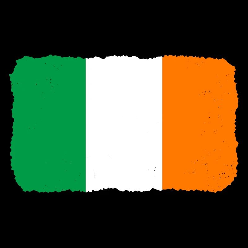 Drapeau de l’Irlande Vintage drapeau irlandais Dublin