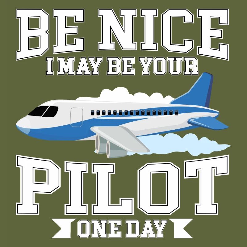 Funny pilot airplane passenger airplane flying