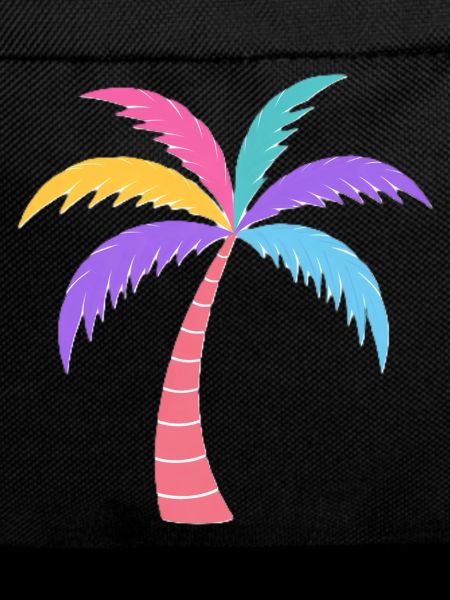 Bunte Palme Regenbogenfarben