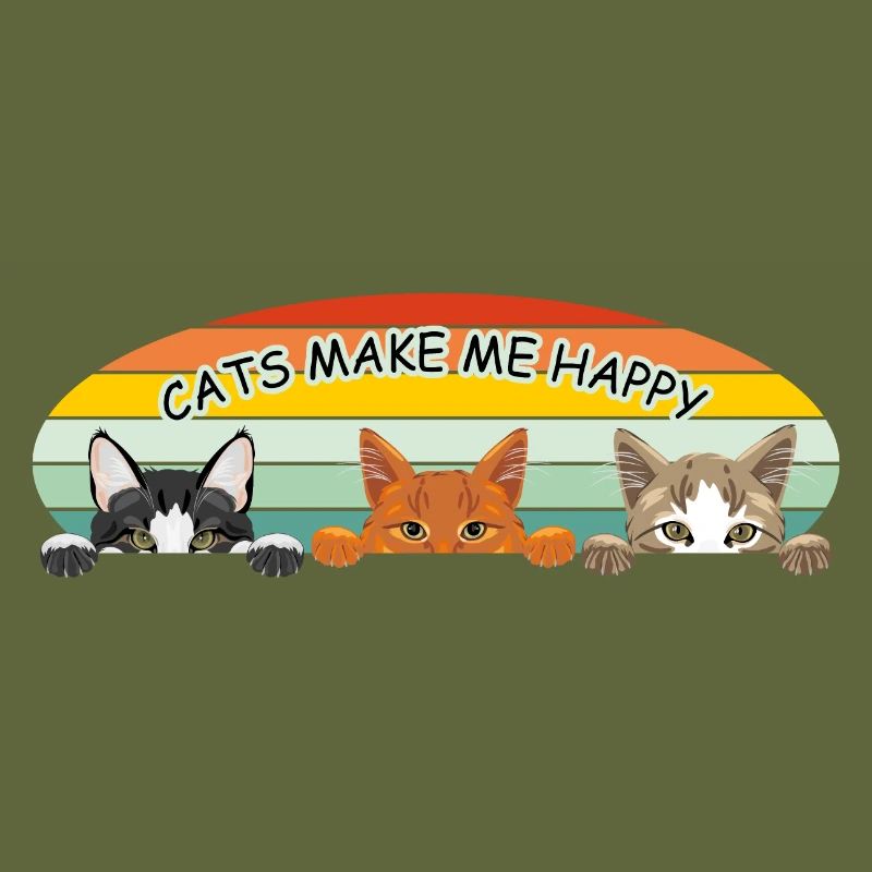 Cats make me happy