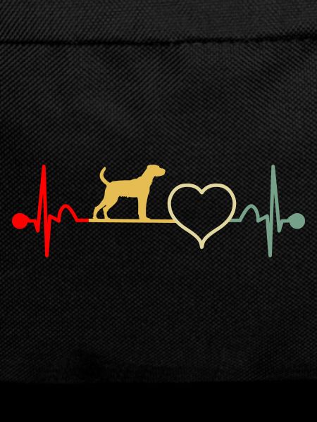 Parson Russell Terrier Heartbeat Retro