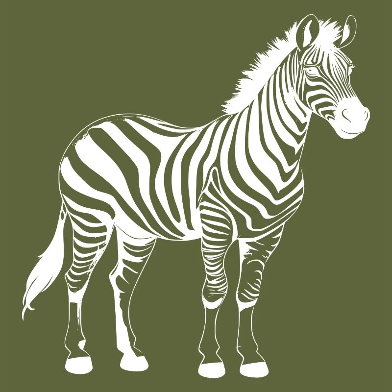 Zebra weiß