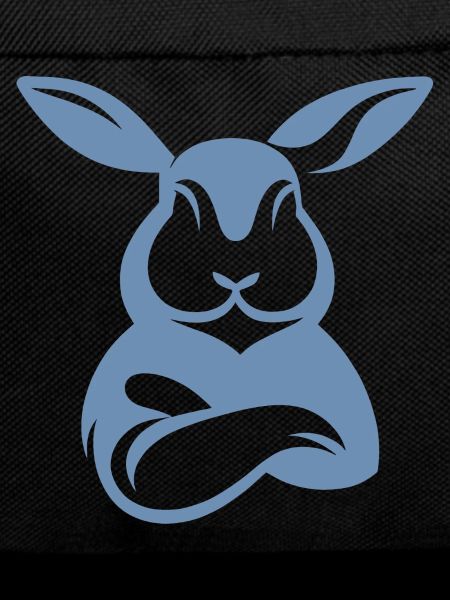 Bunny with crossed arms silhouette