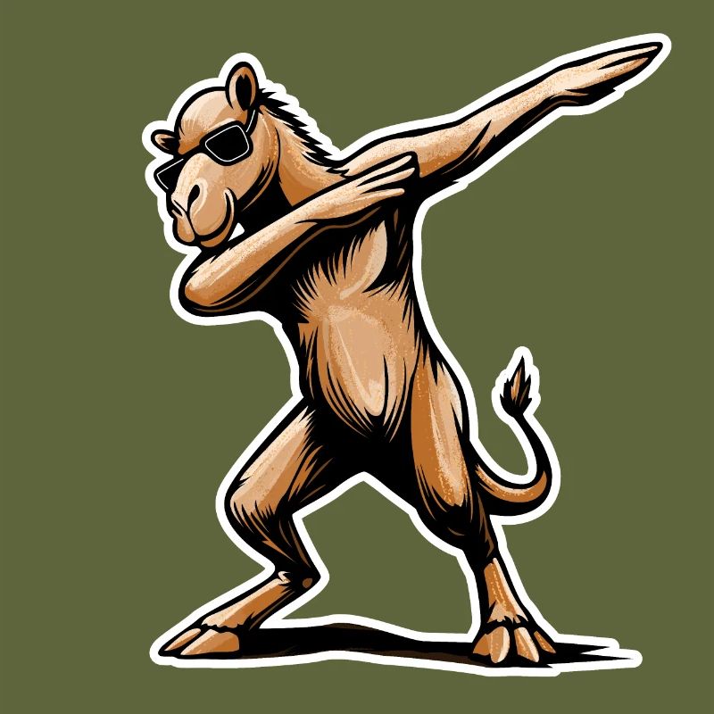 Stylisches Dabbing-Dromedar Design Geschenk