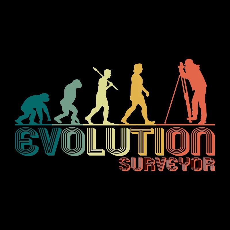 Surveyor Surveyor Evolution Retro Funny