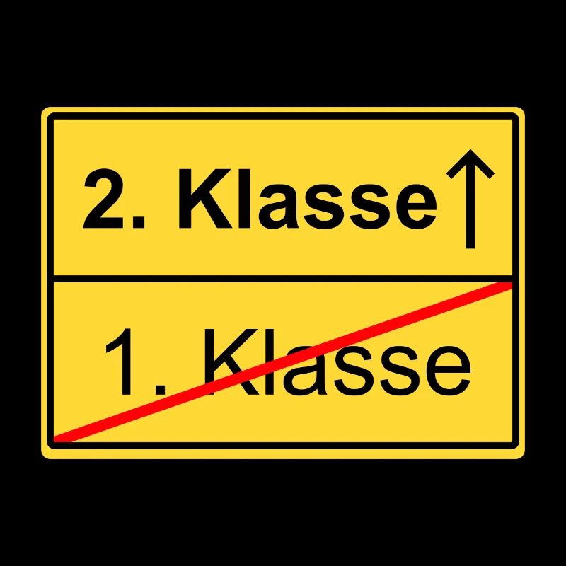 Ortsschild 1 Klasse 2 Klasse Schild Schule