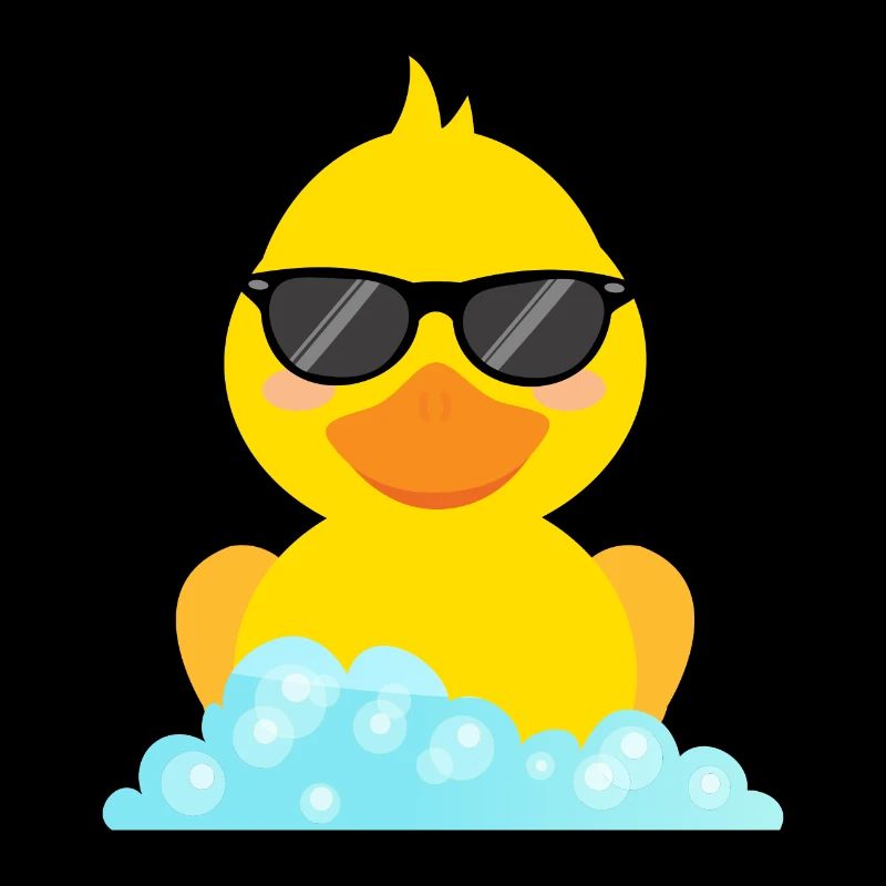 Yellow Duck Bathing Duck with Sunglasses