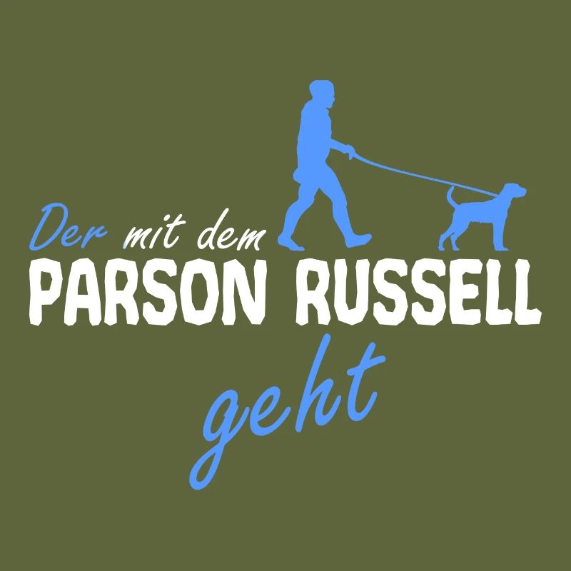 Parson Russell Terrier der mit dem geht Spruch