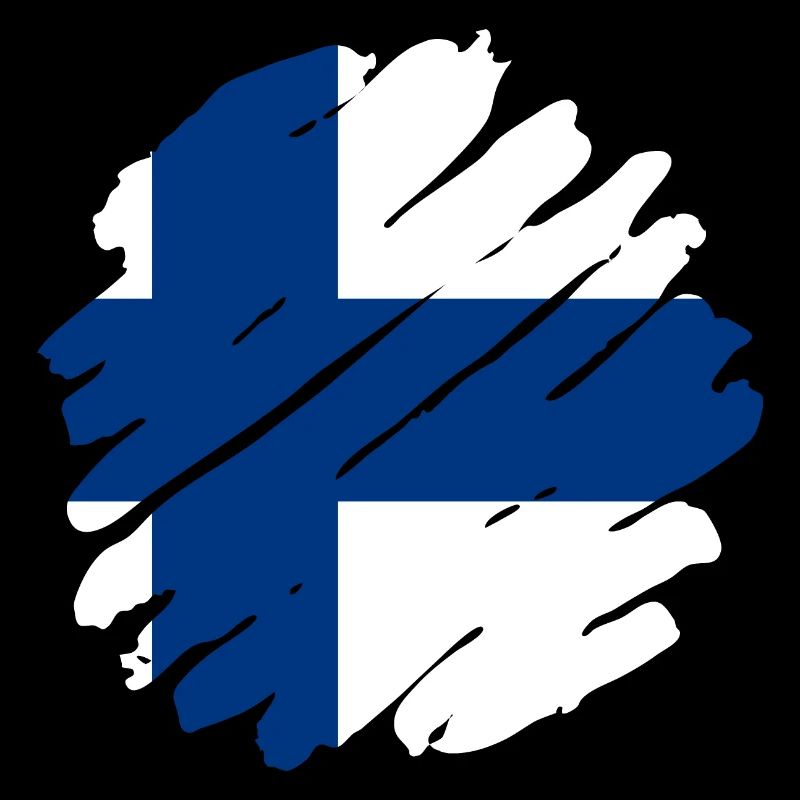 Drapeau finlandais Suomi Drapeau finlandais Look utilisé