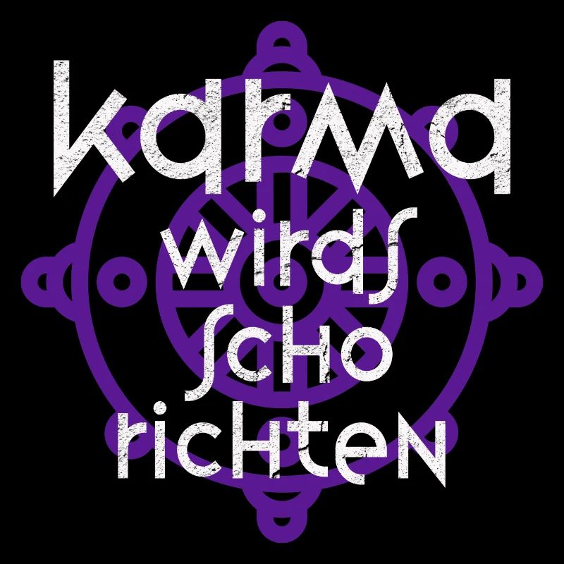 Le karma va le réparer! Ironie Dicton cool