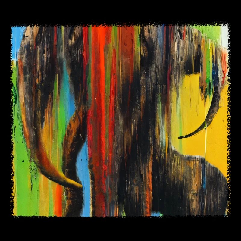 Mammut - Expressionistic, abstract AI art