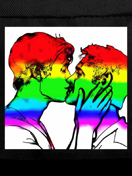 Kissing men