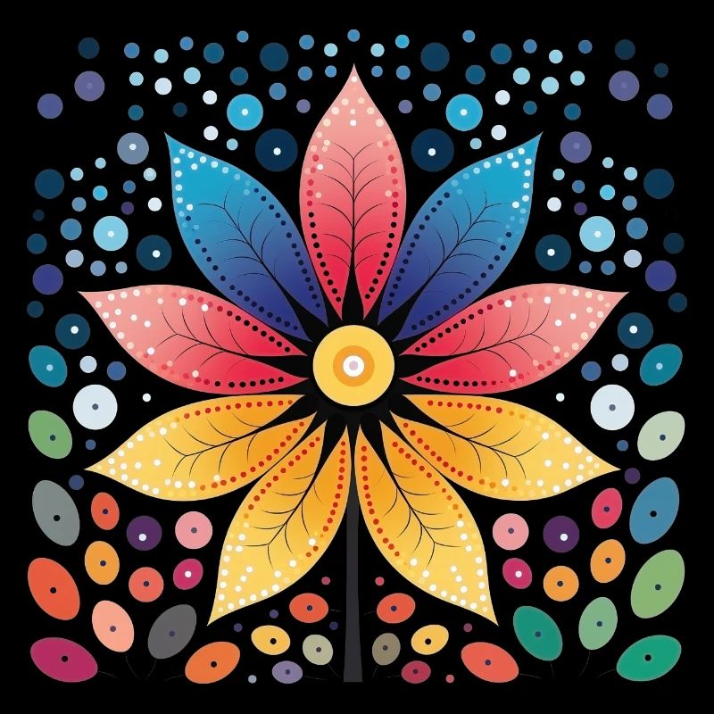 Dot Art Design - motif de points colorés