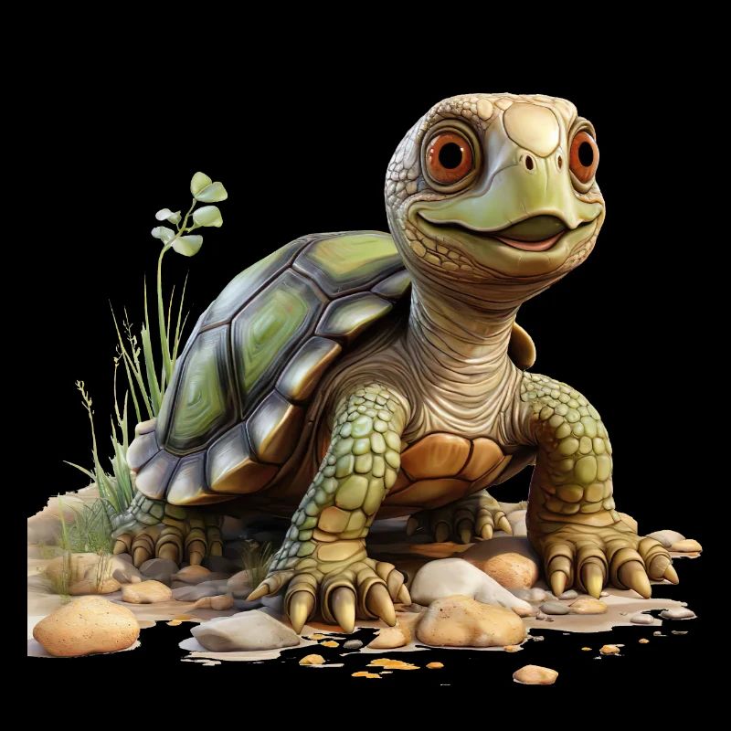 Funny little tortoise