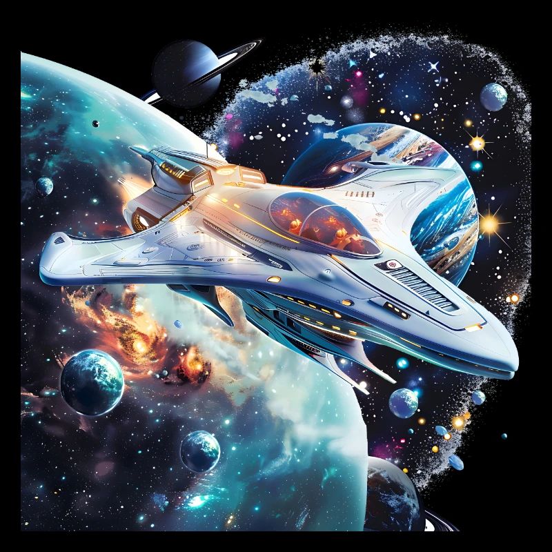 Discover new worlds with the spaceship
