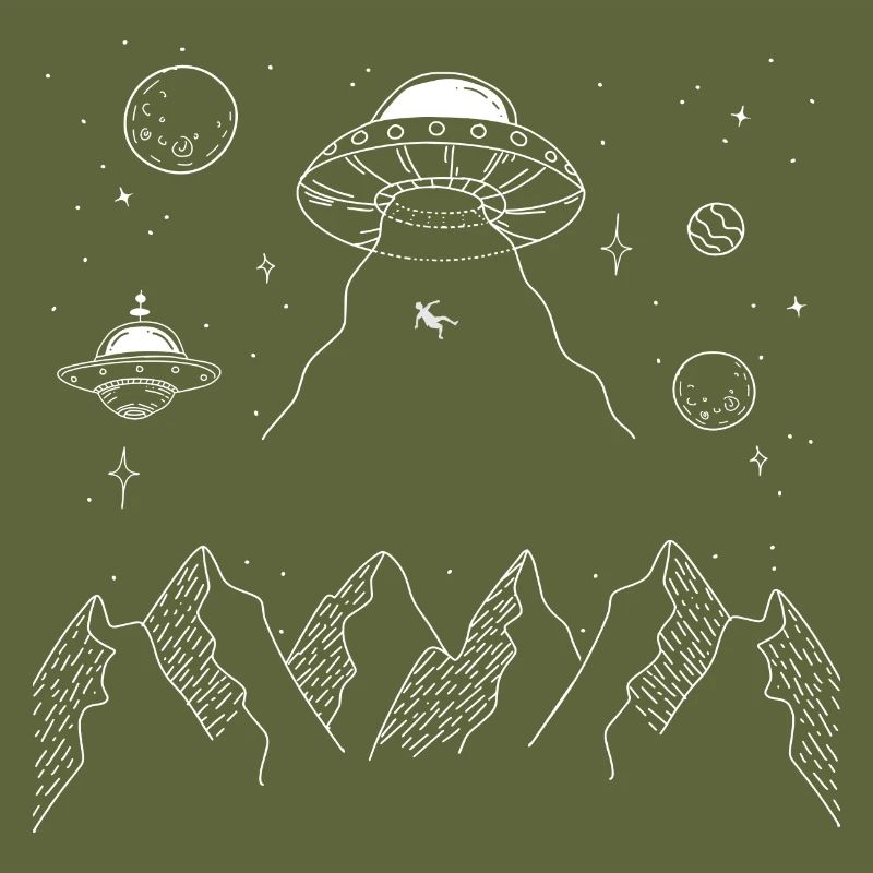 Abduction Alien Graphic